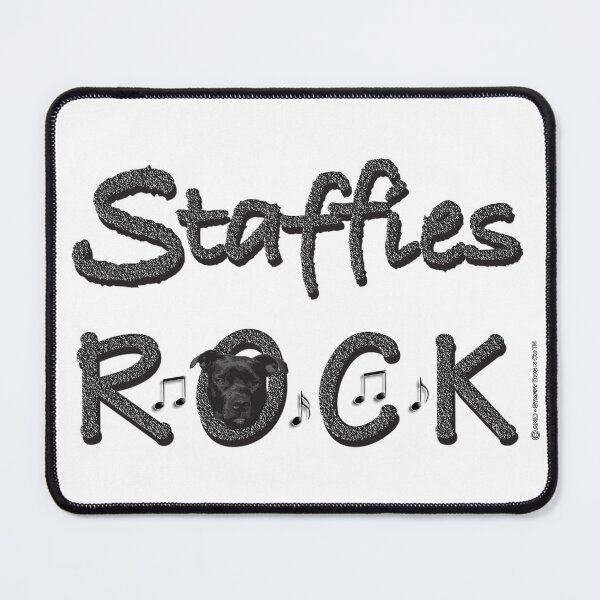 Item preview, Staffies Rock designed and sold by StaffyDognCo.