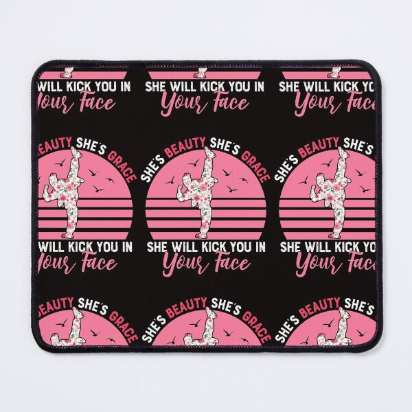Item preview, Beauty Grace Kick You In Your Face for women Vintage Taekwondo designed and sold by DesignByMai.