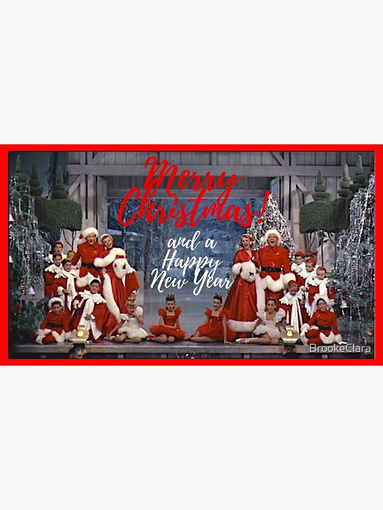Discover White Christmas, Bing Crosby, Rosemary Clooney, Danny Kaye, card, love, hope, snow Premium Matte Vertical Poster