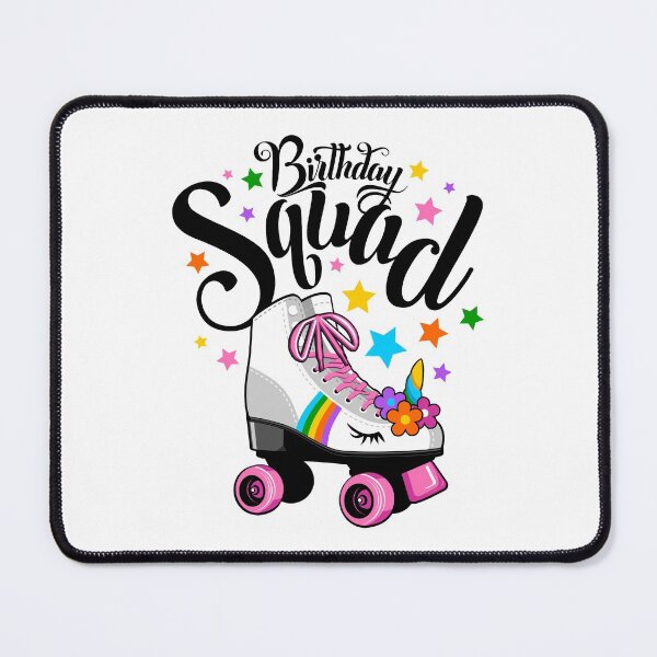 Item preview, Birthday squad, unicorn, roller skate designed and sold by iclipart.