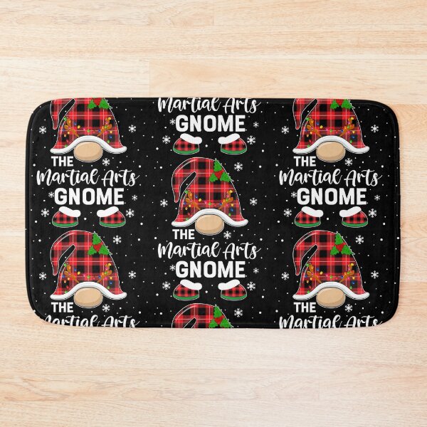 Item preview, The Martial Arts Gnome Plaid Christmas designed and sold by DesignByMai.