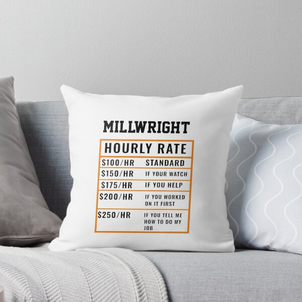 Item preview, Millwright Hourly Rate  designed and sold by Yay Design.