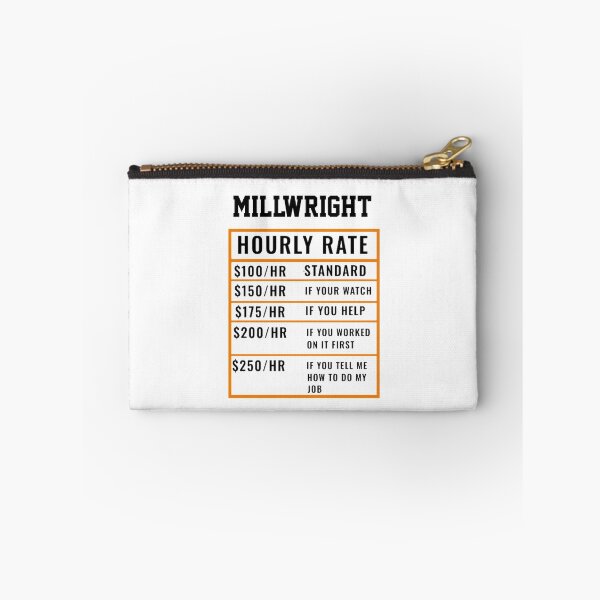Item preview, Millwright Hourly Rate  designed and sold by Yay Design.