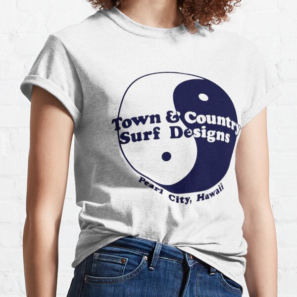 Town and country surf designs, skateboard t shirt design Classic T-Shirt