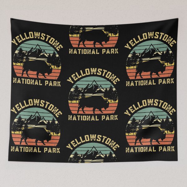 Item preview, Yellowstone National Park Vintage Bison  designed and sold by i-longmanshop.