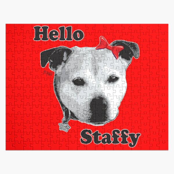 Staffordshire Bull Terrier Dog Staffy - Jigsaw Puzzle