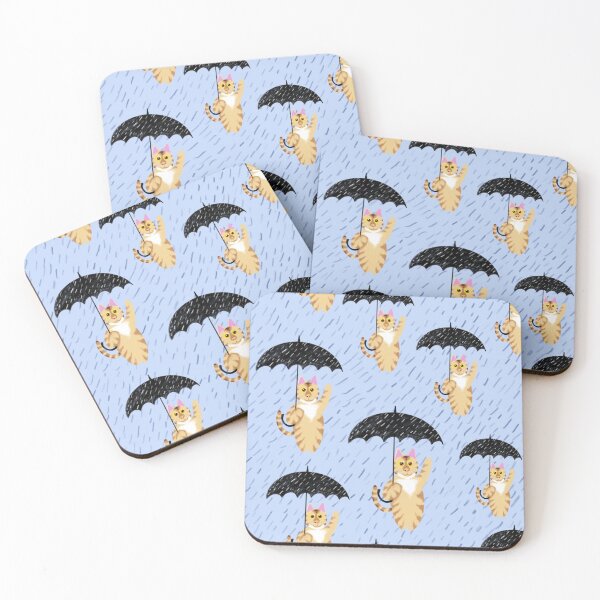 Item preview, Cat with an umbrella  designed and sold by givepineapple.