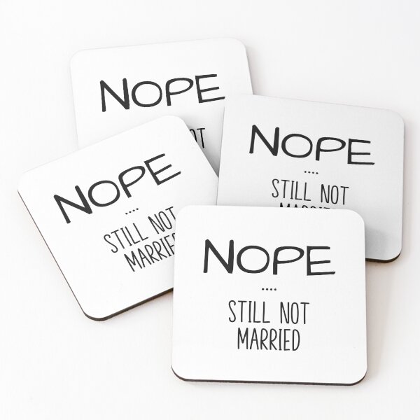 Item preview, Still Not Married designed and sold by PrintinglyArt.