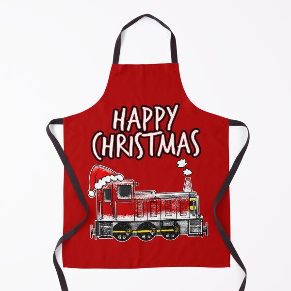 Item preview, Happy Christmas Santa Hat Diesel Train Rail Enthusiasts designed and sold by doodlerob.