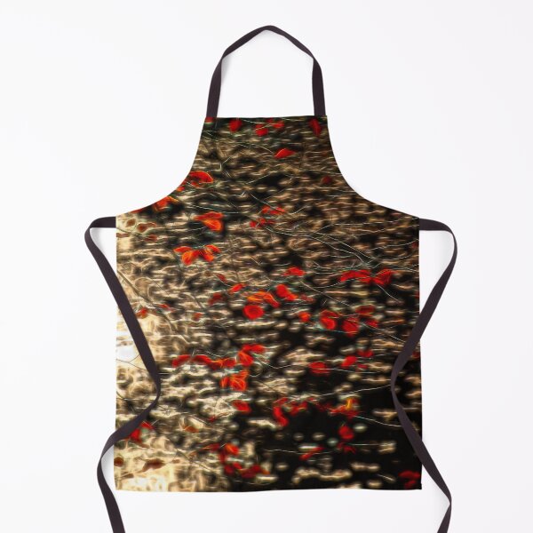 Item preview, red leafes floating over water designed and sold by Ingrid Hütten.