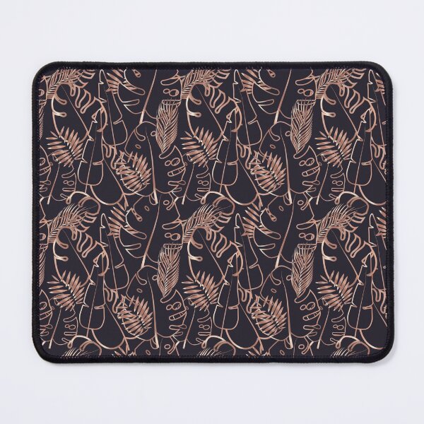 Item preview, Trendy Metallic Rose Gold Tropical Leaf Pattern designed and sold by DESIGNNATS.