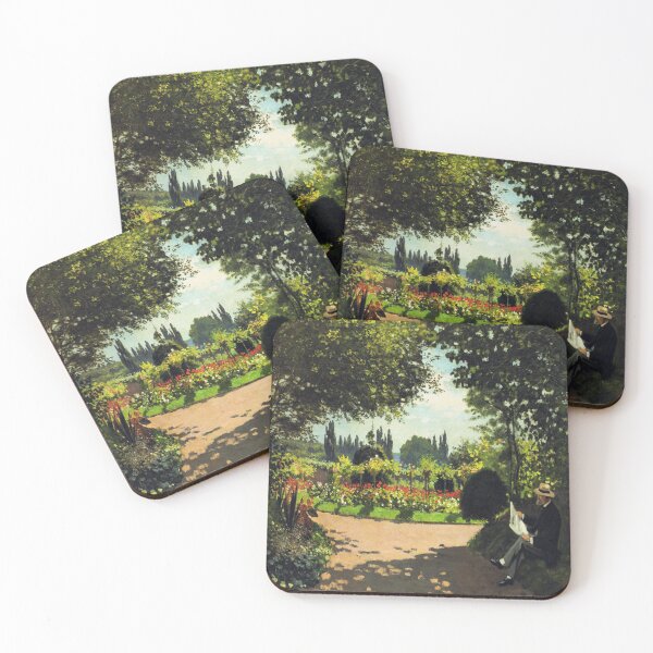 Item preview, Adolphe Monet Reading in the Garden-Claude Monet designed and sold by LumiereSasha.