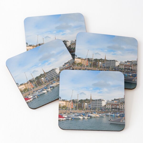 Item preview, A sunny view across the boats moored in the harbour of the Devonshire seaside town of Torquay. designed and sold by Graz-Photos.