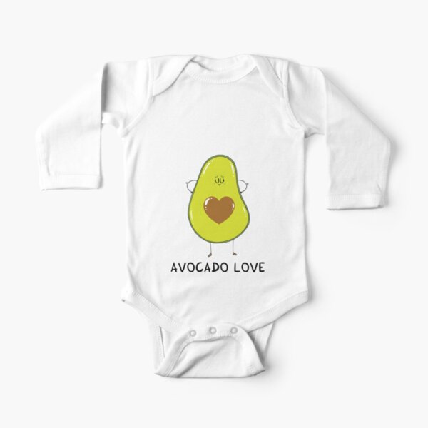 Avocado Love Long Sleeve Baby One-Piece