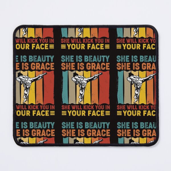 Item preview, Beauty Grace Kick You In Your Face Vintage Taekwondo designed and sold by DesignByMai.