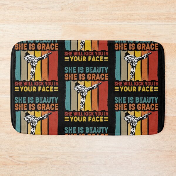 Item preview, Beauty Grace Kick You In Your Face Vintage Taekwondo designed and sold by DesignByMai.