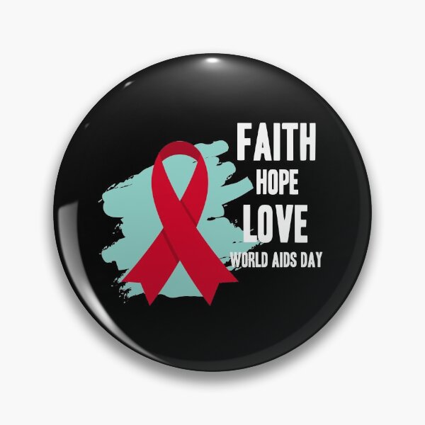 Item preview, Faith Hope Love World AIDS Day designed and sold by Color-Sparkle.
