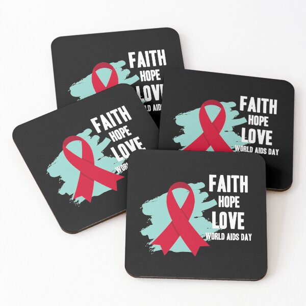 Item preview, Faith Hope Love World AIDS Day designed and sold by Color-Sparkle.