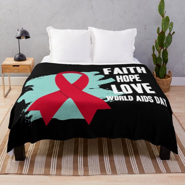 Item preview, Faith Hope Love World AIDS Day designed and sold by Color-Sparkle.