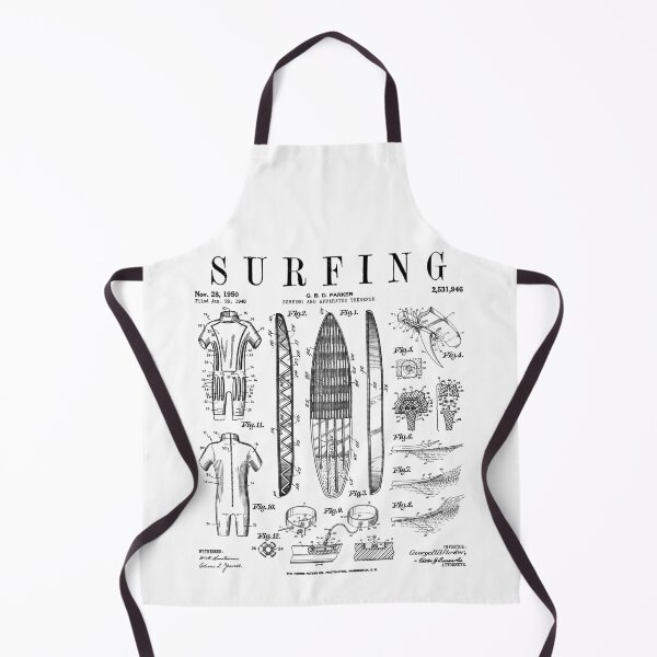 Item preview, Surfboard Surfing Vintage Patent Surfer Print designed and sold by GrandeDuc.
