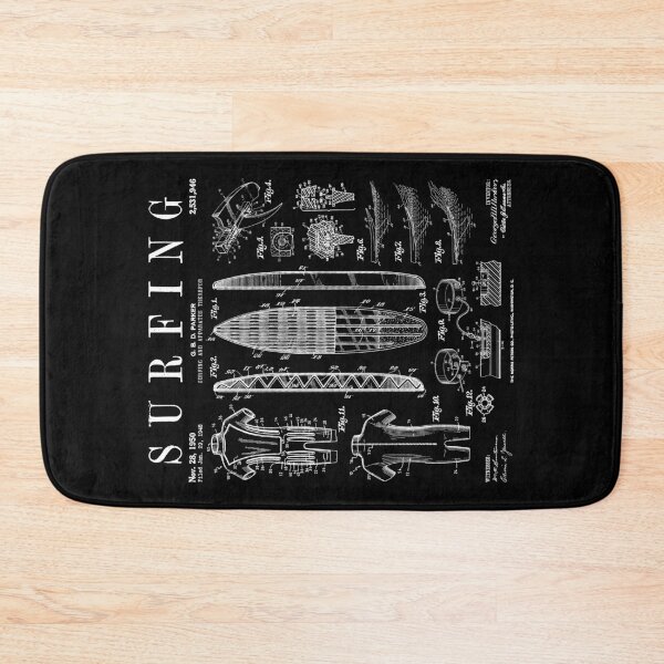 Item preview, Surfboard Surfing Vintage Patent Surfer Print designed and sold by GrandeDuc.
