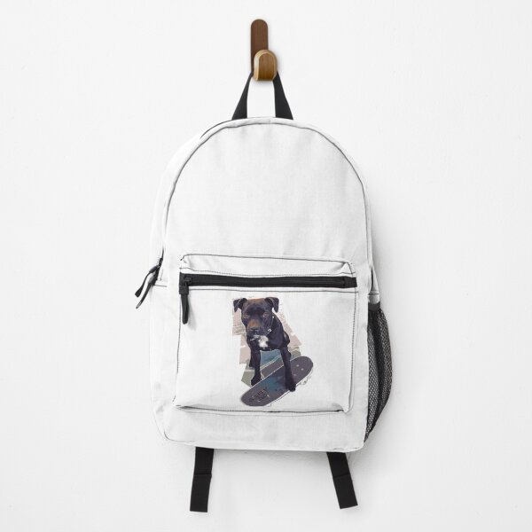 Item preview, SK8 Staffy Dog Skater colour pic designed and sold by StaffyDognCo.