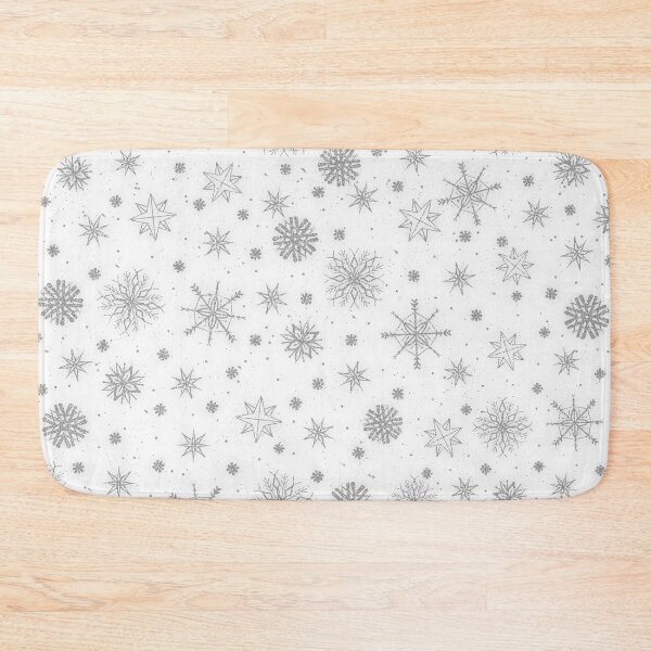 Item preview, Silver Snowflakes White Design designed and sold by NdesignTrend.