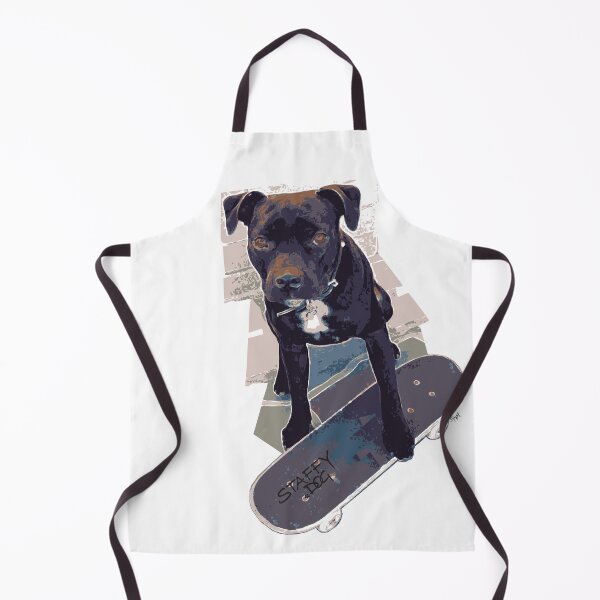 Item preview, SK8 Staffy Dog Skater colour pic designed and sold by StaffyDognCo.