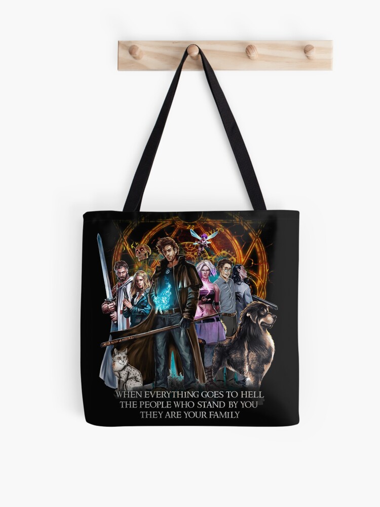 Harry Saving The World With Friends Dresden Files Tote Bag for