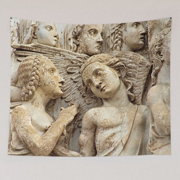 Item preview, Orvieto Cathedral Facade Relief Angels Gothic Art designed and sold by Anna Lemos.