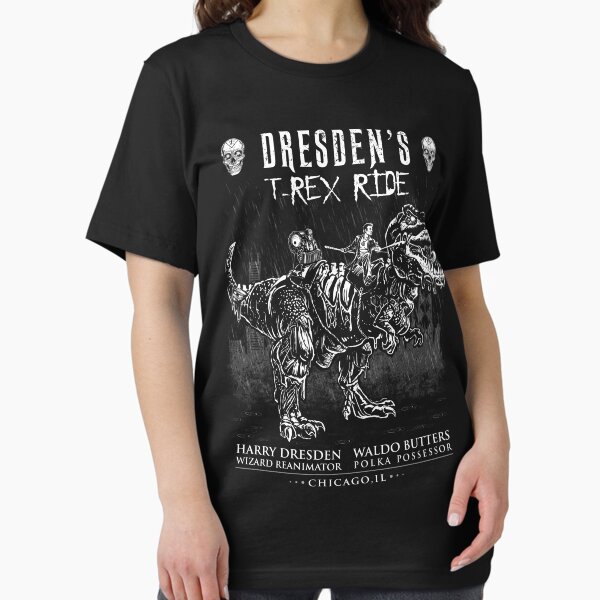 Item preview, T-Rex Polka Never Dies Dresden Files Harry Waldo designed and sold by idwearit.