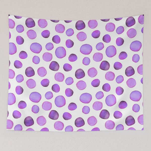 Item preview, Watercolour Dots in purple designed and sold by creativebakergb.