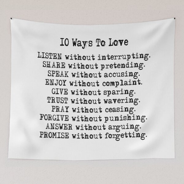 Item preview, 10 Ways To Love designed and sold by Run.Breathe.Create.