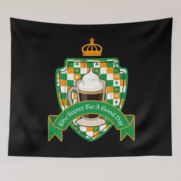 Item preview, Irish Coffee: The Secret To A Good Day designed and sold by Happy Puppy Print On Demand.