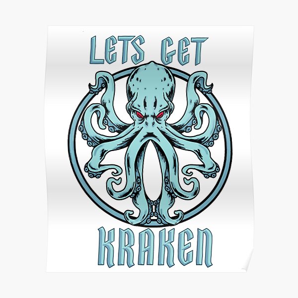 Seattle Kraken - Your walls new fave poster featuring Canner! All