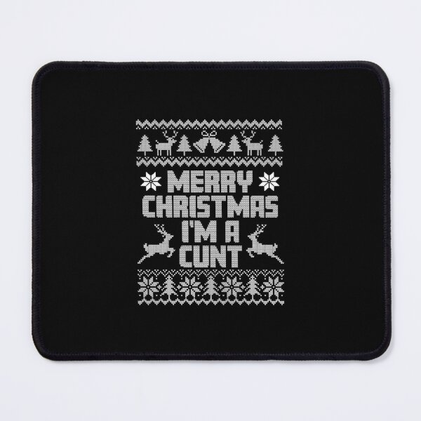 Artikelvorschau, Offensive Weihnachtspullover, Merry Christmas I'm Cunt, Nightmare Before, Dackel-Weihnachtspullover, Unangemessene Weihnachtspullover, 24. Dezember, Rentiermuster, Zuckerstangenmuster, Weihnachtsmann 2021 entworfen und verkauft von Tallys-Apparel.