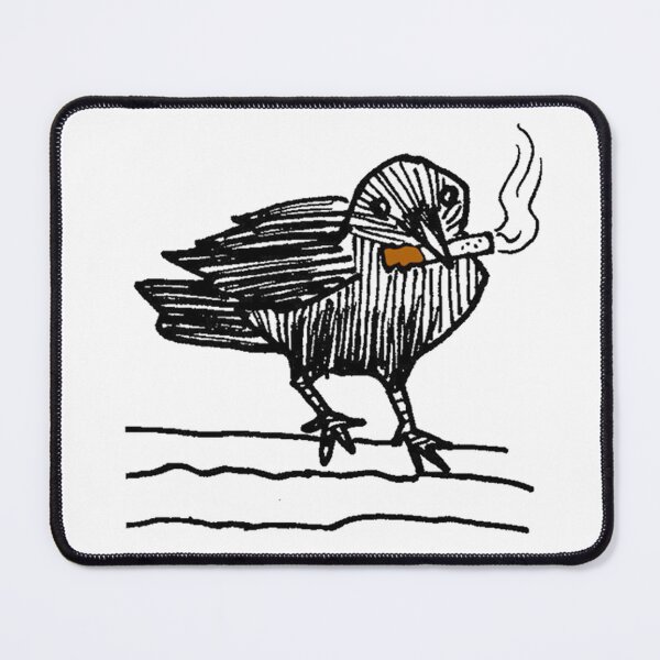 Aperçu de l'œuvre Corbeau avec cigarette créée et vendue par Softillusion.