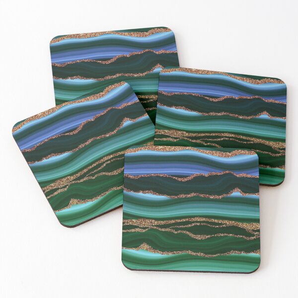 Item preview, Blue And Green Faux Mermaid Ocean Marble designed and sold by MysticMarble.