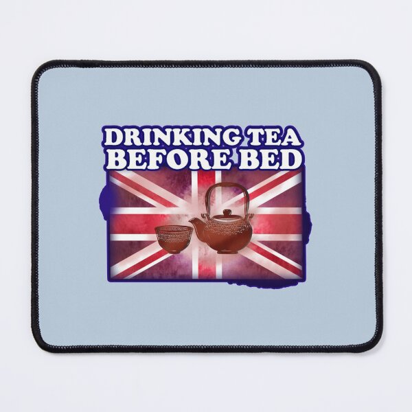 Item preview, Drinking tea before bed, teatime, English tea, British flag, England Fitted  designed and sold by GPyroDesign.