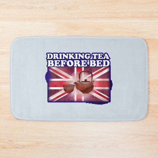 Item preview, Drinking tea before bed, teatime, English tea, British flag, England Fitted  designed and sold by GPyroDesign.