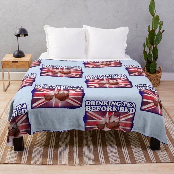 Item preview, Drinking tea before bed, teatime, English tea, British flag, England Fitted designed and sold by GPyroDesign.