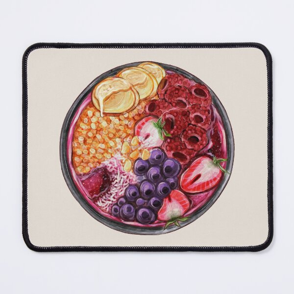 Item preview, Acai, Banana, Blueberries, Raspberries, Strawberry, and Granola Smoothie Bowl designed and sold by Alicia Chee.