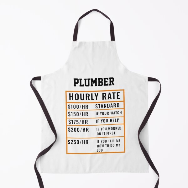 Item preview, Plumber Hourly Rate designed and sold by Yay Design.