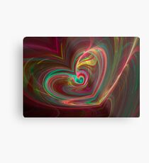Fractal heart Metal Print