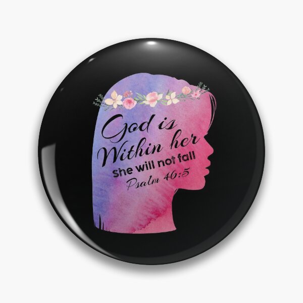 Item preview, Christian Designs - God is within her, she will not fall - Psalm 46 5 designed and sold by JacquelineLim.