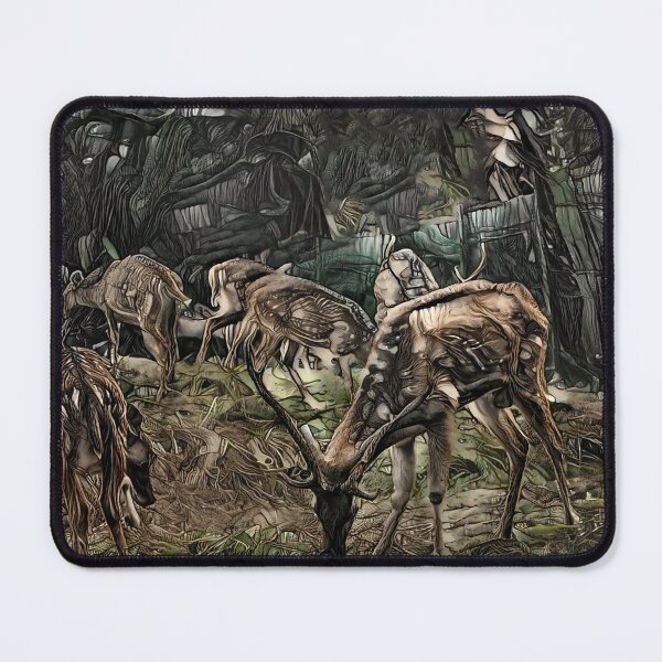 Item preview, Deers grazing in the forest designed and sold by PlacidHinds.