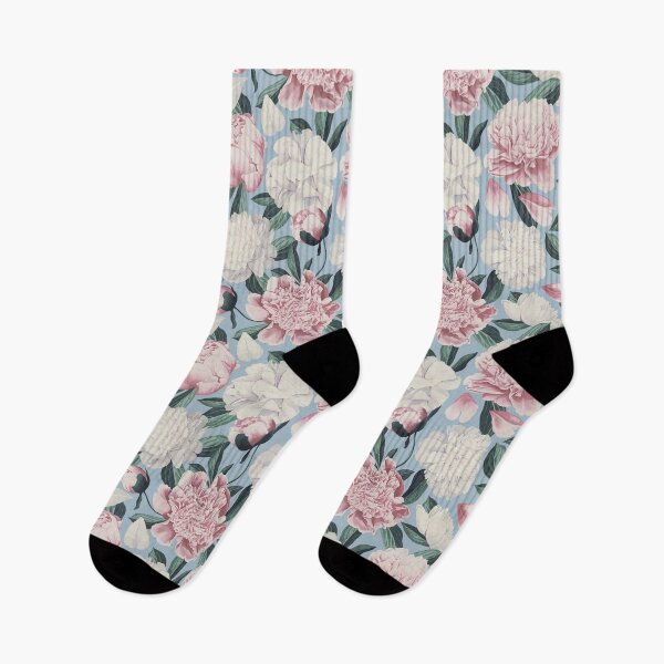 Item preview, Chic Peonies on Light Blue designed and sold by meggydesigns.