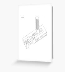axonometric vision Greeting Card