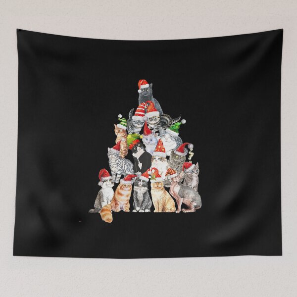Item preview, Cat Christmas Tree Cat Owner, Cat lOVER Cat MOM, cat DAD, Cat XMas Cat elf All I want for christmas is my cat designed and sold by lukelarkind.