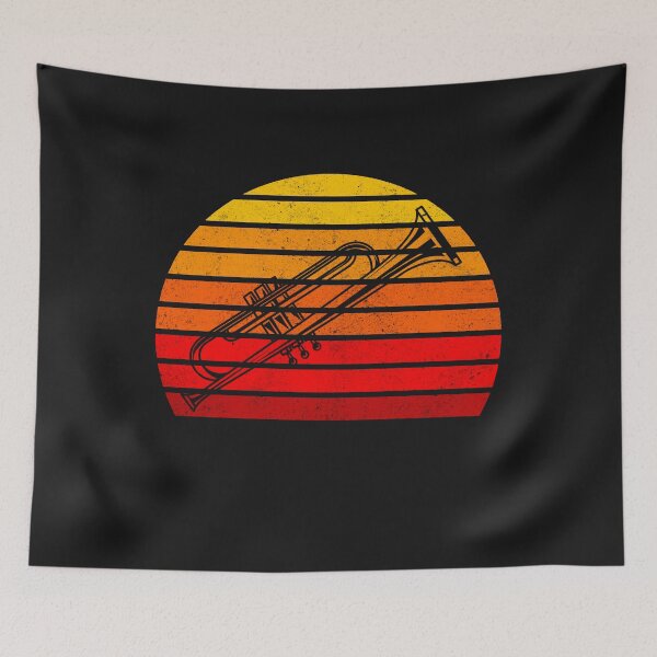 Item preview, Vintage Retro Trombone Sunset  designed and sold by KellySX.